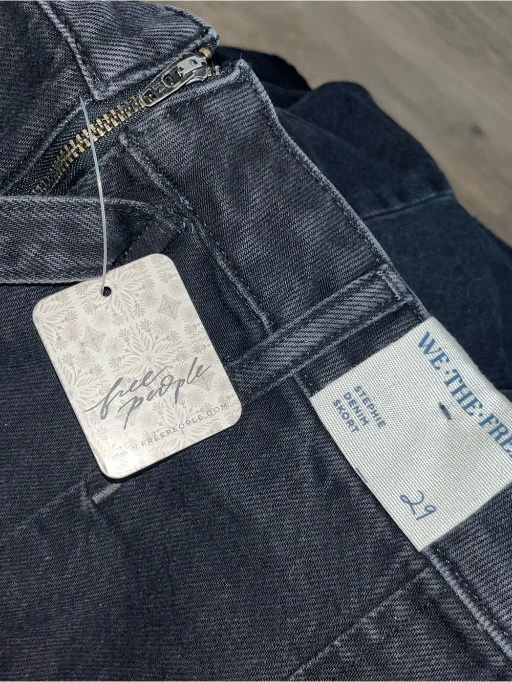 Free People: We The Free Stephie Denim Jean Skort - Picture 6 of 13